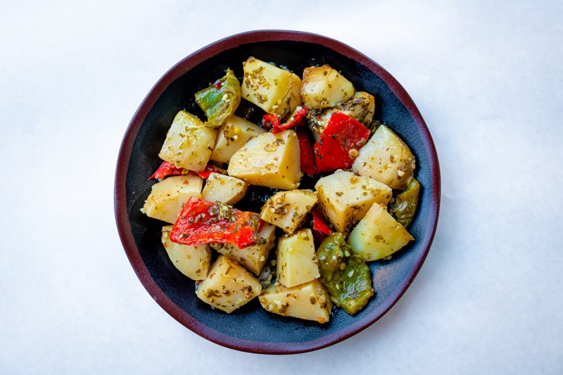 Lemon Potatoes at Hamido Seafood, Astoria